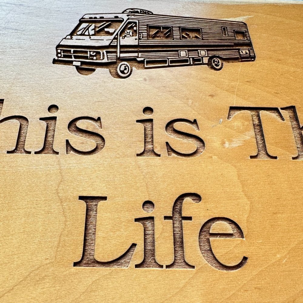 This Is The Life RV Wooden Wall Sign - Picture 6 of 13